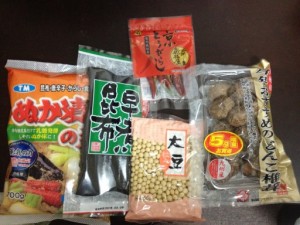 糠漬けの材料