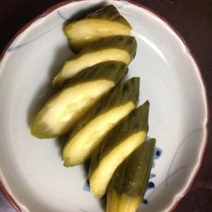 きゅうりのぬか漬け