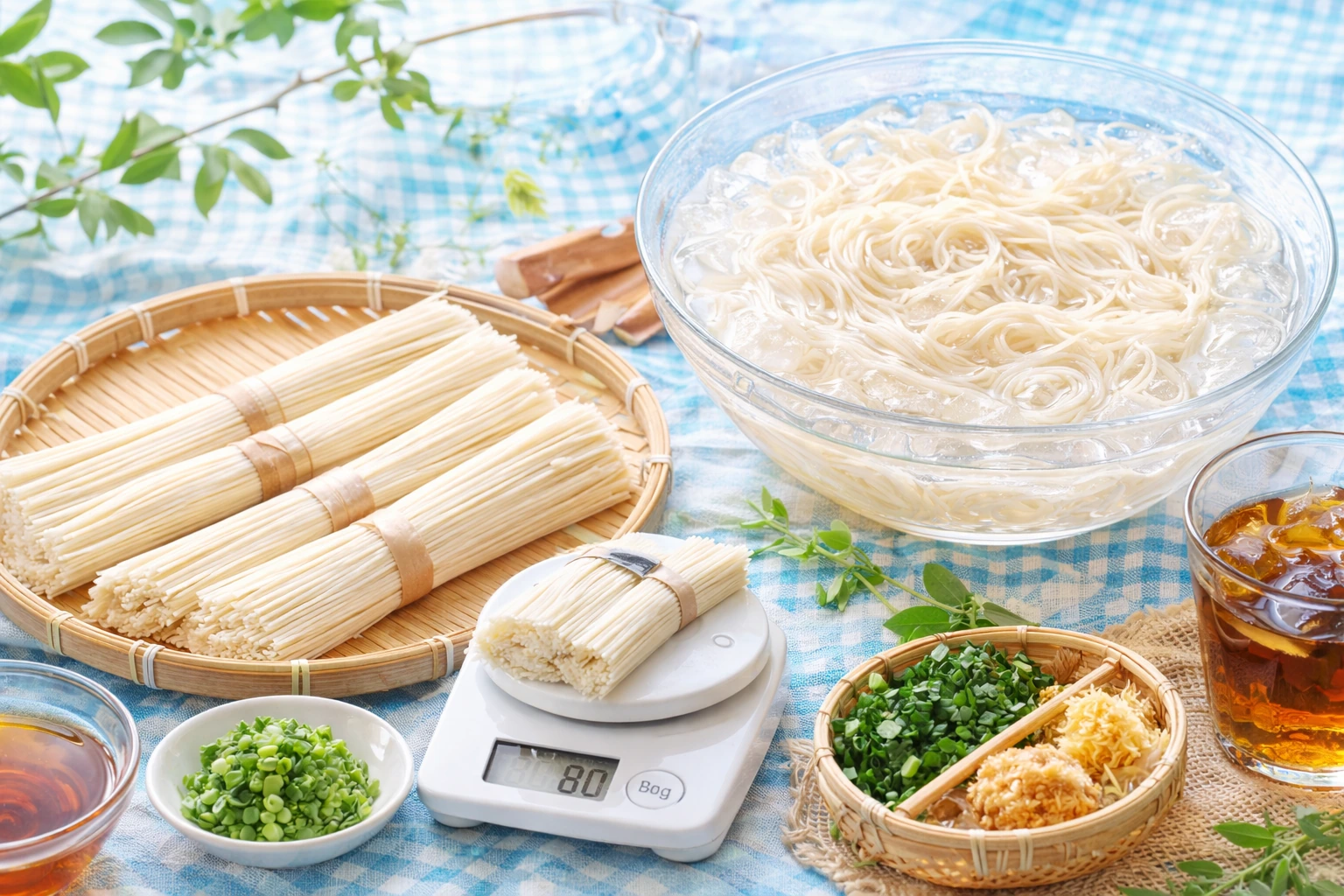 何束？何g？そうめん1人前の正解